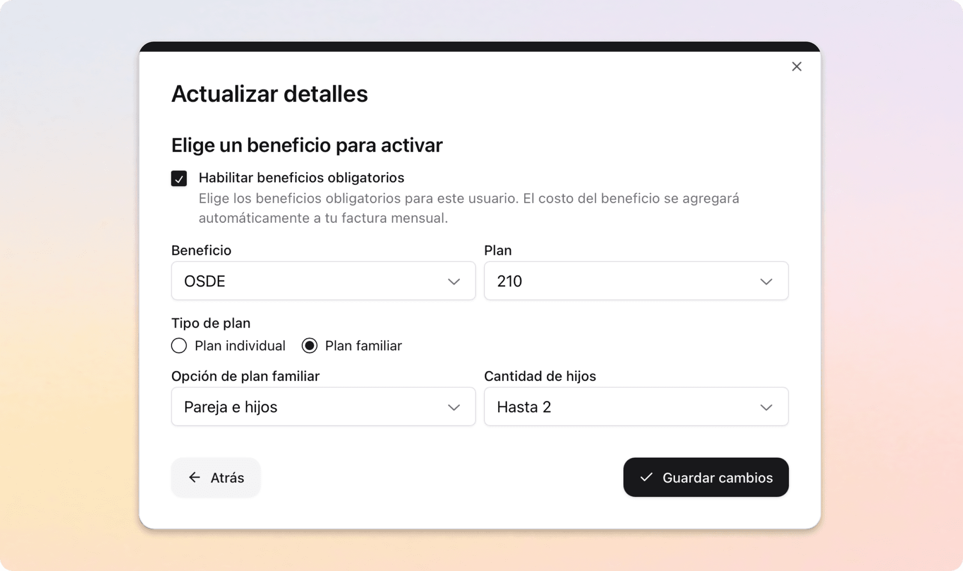 Assign Health Plans paid by company